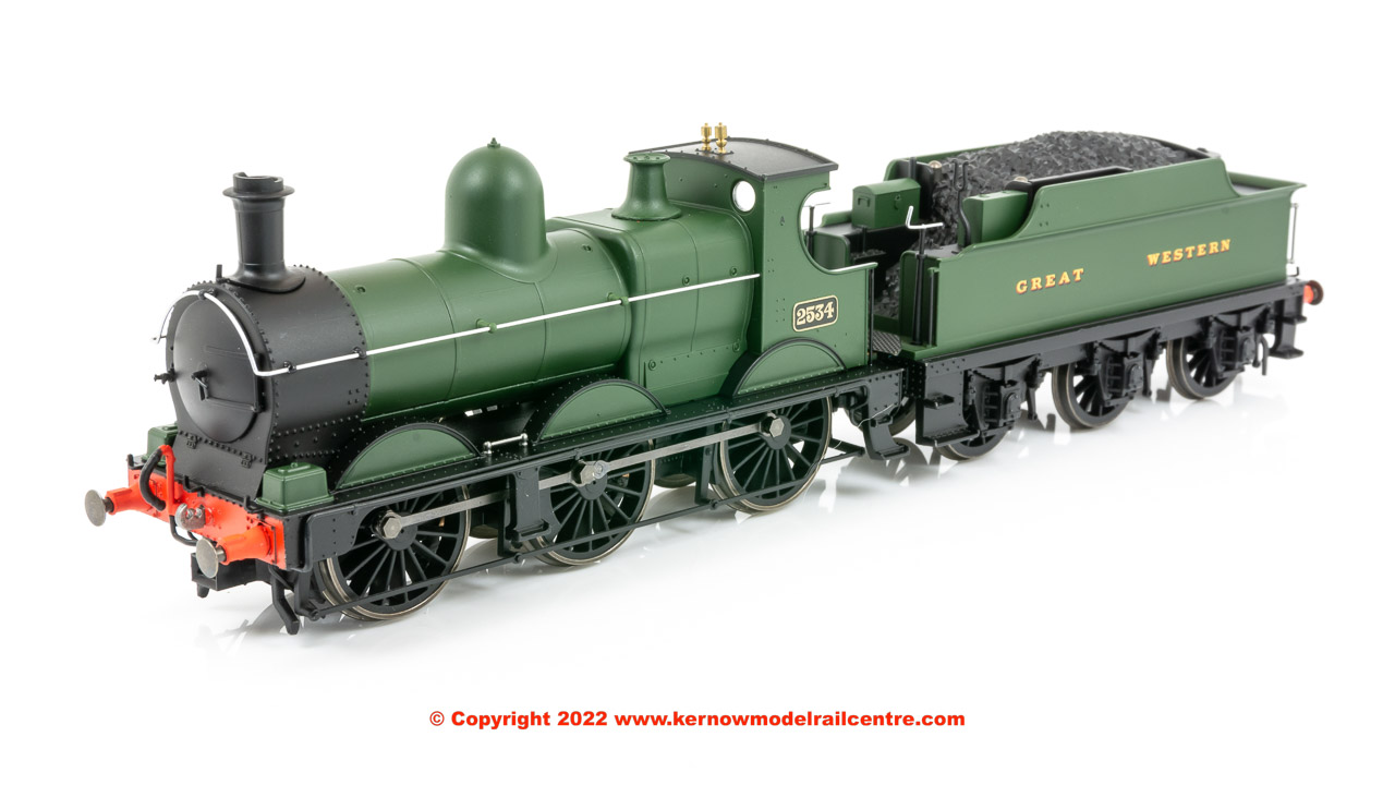 OR76DG005 Oxford Rail Dean Goods Steam Locomotive number 2534 in GWR Green livery with snow plough